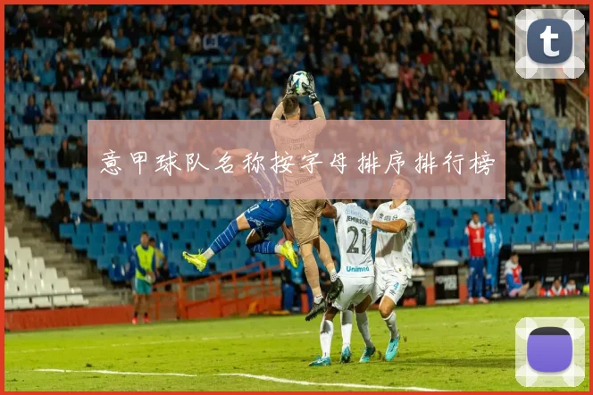 意甲球队名称按字母排序排行榜